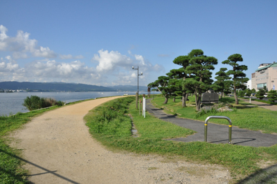 宍道湖のほとり